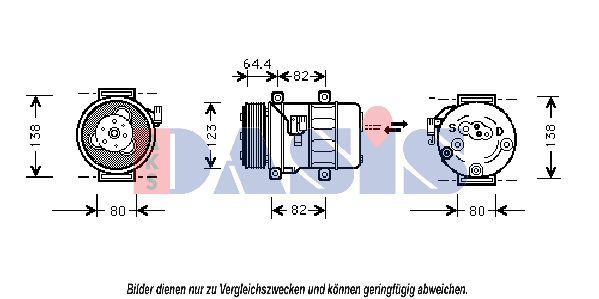 AKS DASIS Kompressor,kliimaseade 850696N